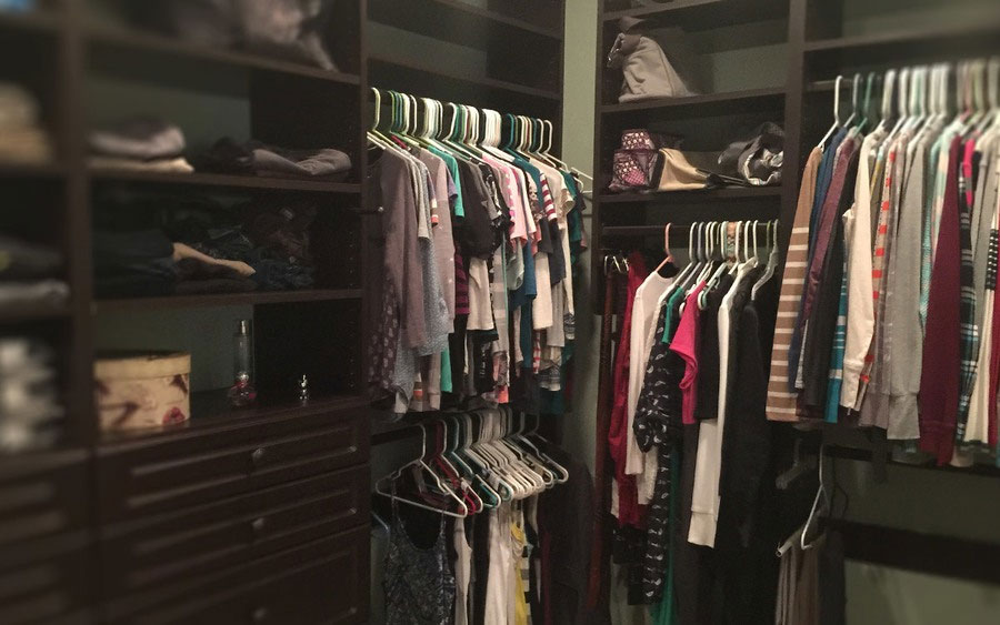Organized home Closet